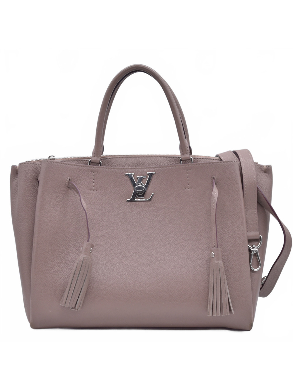$3100 2017 Louis Vuitton Calfskin Lockmeto Beige AR4167